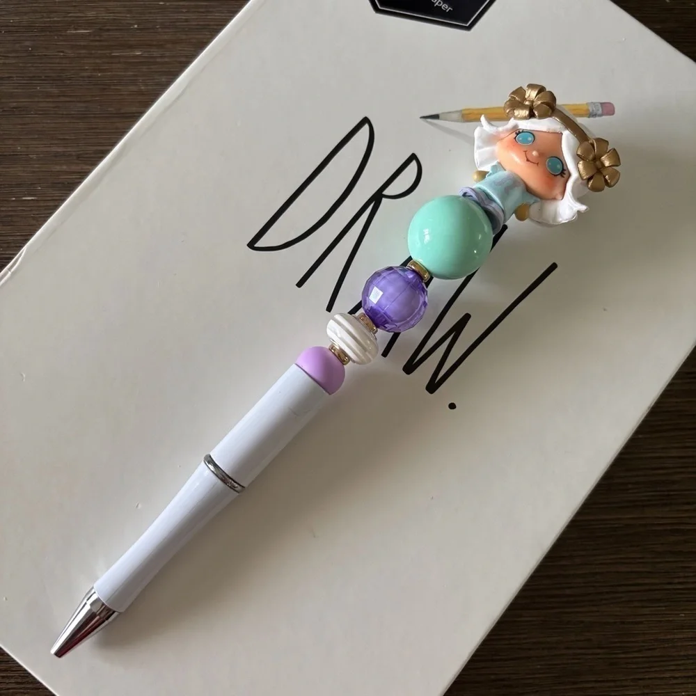 Strawberry Shortcake: Angel Cake handmade beaded pen